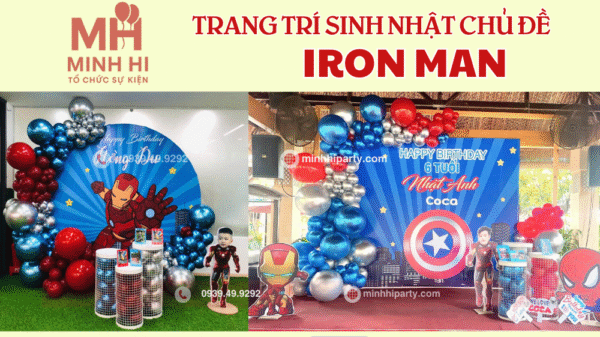 Mẫu trang trí sinh nhật chủ đề Ironman