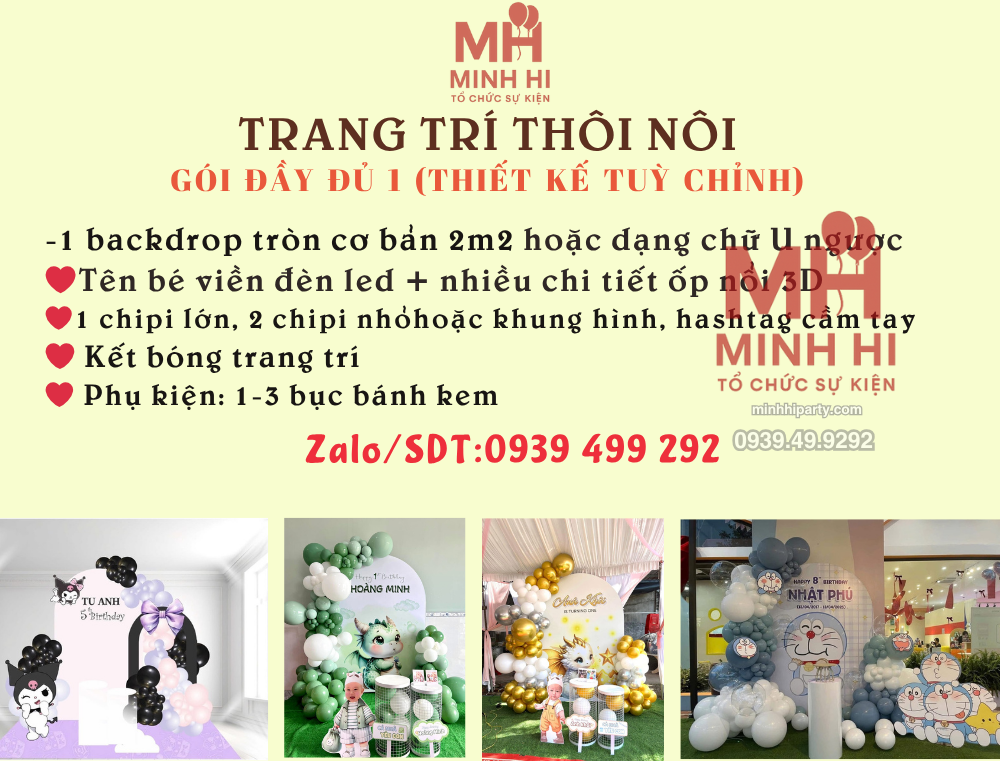 trang tri thoi noi sang trong 2 Gói trang trí thôi nôi đầy đủ sang trọng 2