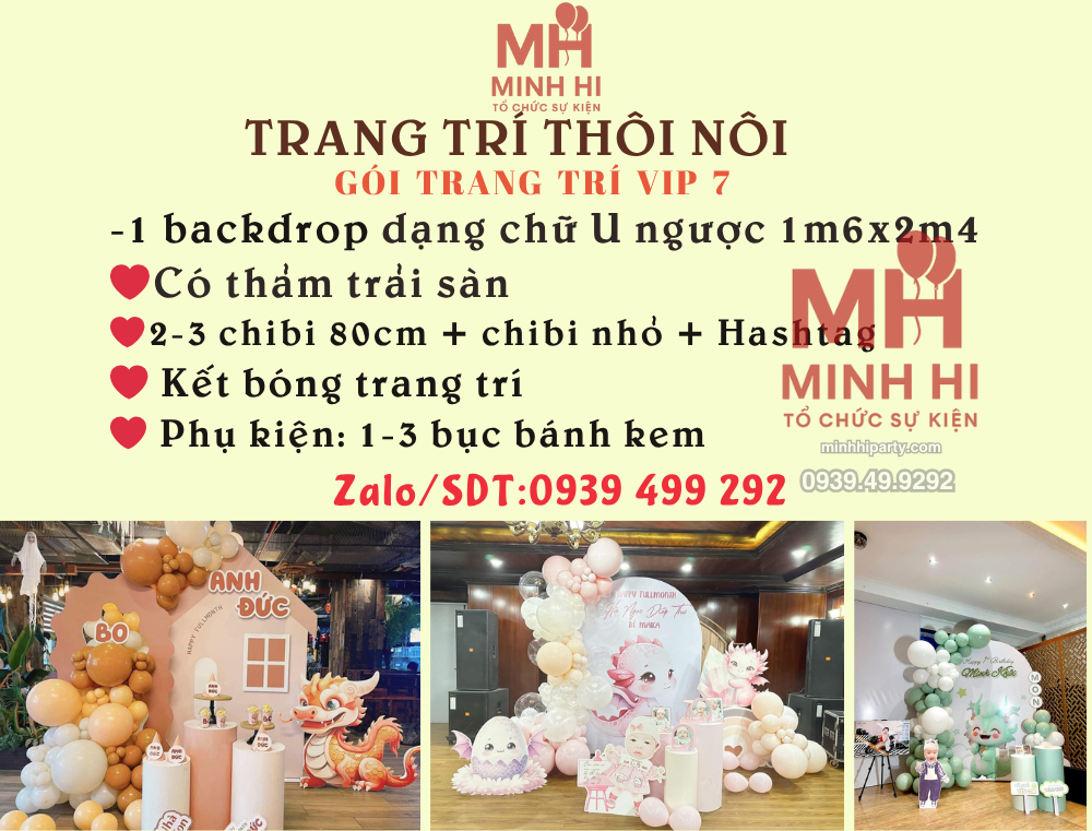 trang tri thoi noi trong nha goi vip 7 Gói trang trí thôi nôi trong nhà Vip 8