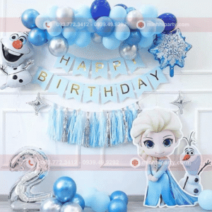 Set trang trí sinh nhật chủ đề Elsa