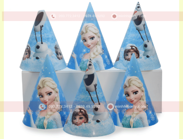 Nón sinh nhật chủ đề elsa