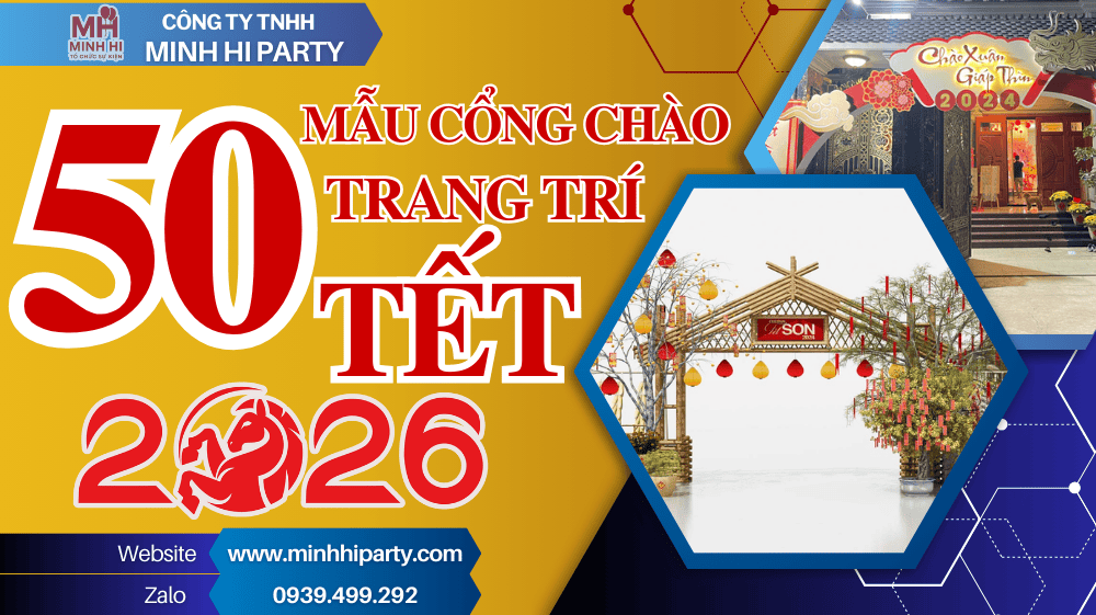 50 MẪU CỔNG CHÀO TRANG TRÍ TẾT 2026