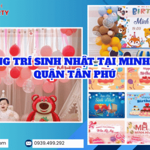 phụ kiện sinh nhật do Minh Hi party cung cấp đa dạng