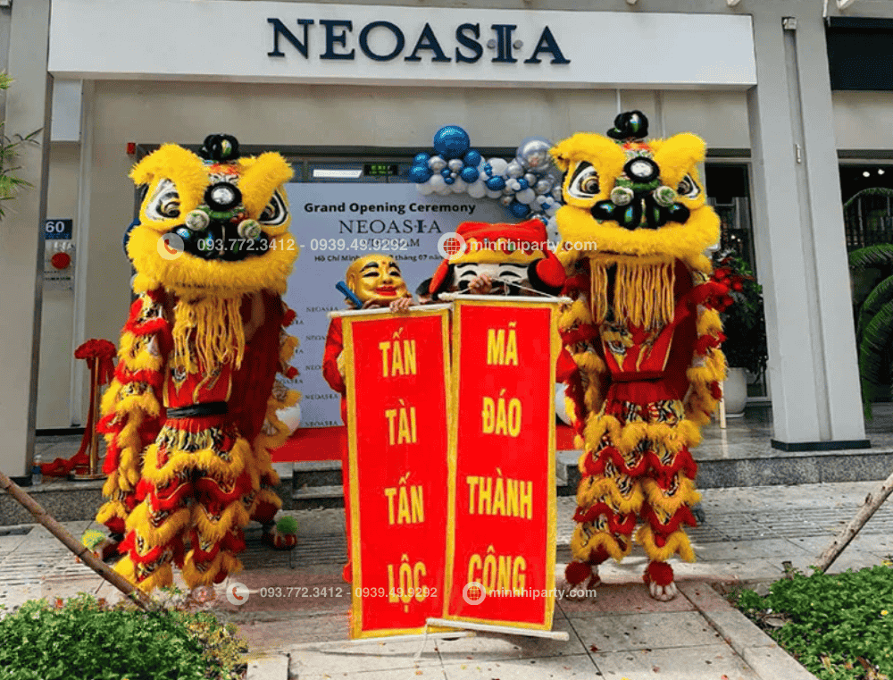 Mua lan khai truong cho NEOASIA 1 MÚA LÂN KHAI TRƯƠNG CÓ GIÁ BAO NHIÊU? Tại Minh Hi Party cung cấp dịch vụ trọn gói tiết kiệm nhất