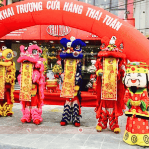 Minh Hi Party cung cấp dịch vụ cho thuê múa lân khai trương cùng cổng chào