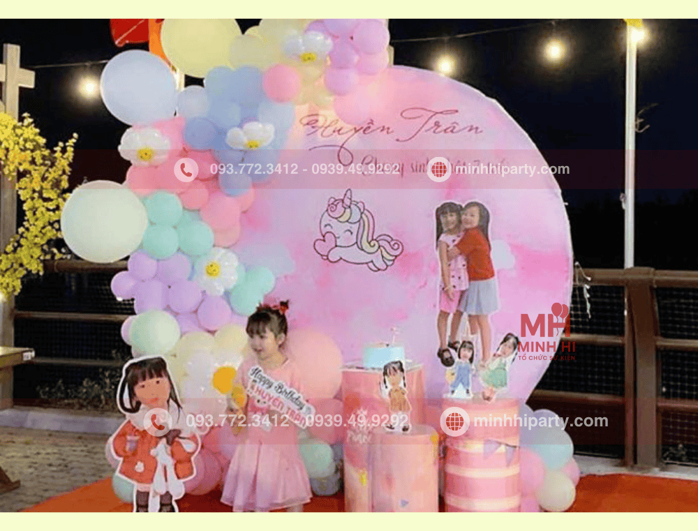 backdrop sinh nhat mini tai nha Backdrop sinh nhật mini tại nhà 2025 nhỏ gọn tiết kiệm chi phí