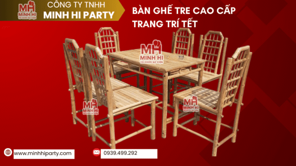 Cung cấp bàn ghế tre chất lượng cao