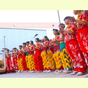 Trang phục múa lân tại Minh Hi Party chuẩn và đẹp