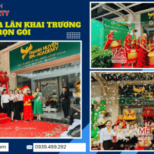 Minh Hi Party cung cấp dich vụ múa lân khai trương trọn gói gồm các hạng mục hấp dẫn và tiết kiệm