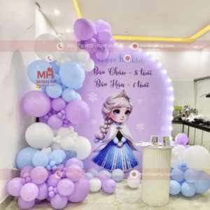 Decor sinh nhật bé gái chủ đề Elsa