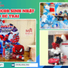 Decor sinh nhật bé trai tại nhà do Minh Hi Party thực hiện