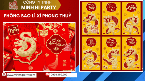Mẫu bao lì xì phong thuỷ