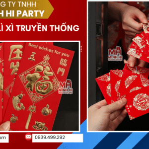 Bao lì xì màu đỏ truyền thống