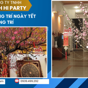 Minh Hi Party cho thuê hoa đào trang trí tết