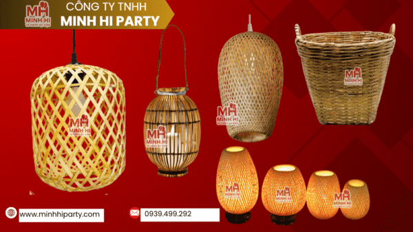 Lồng đèn tre, giỏ tre giá rẻ