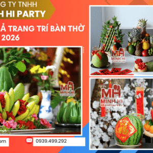 Mâm ngũ quả bàn thờ Tết Bính Ngọ