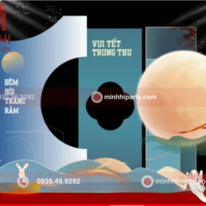Mẫu trang trí trung thu hiện đại dành cho trung tâm thương mại, khu vực không gian lớn