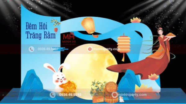Mẫu dịch vụ trang trí trung thu hiện đại MH1