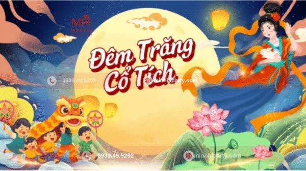 Dịch vụ trang trí backdrop trung thu do Minh Hi Party cung cấp