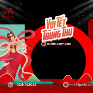 Mẫu cổng chào trung thu hiện đại dành cho khu vực ngoài trời