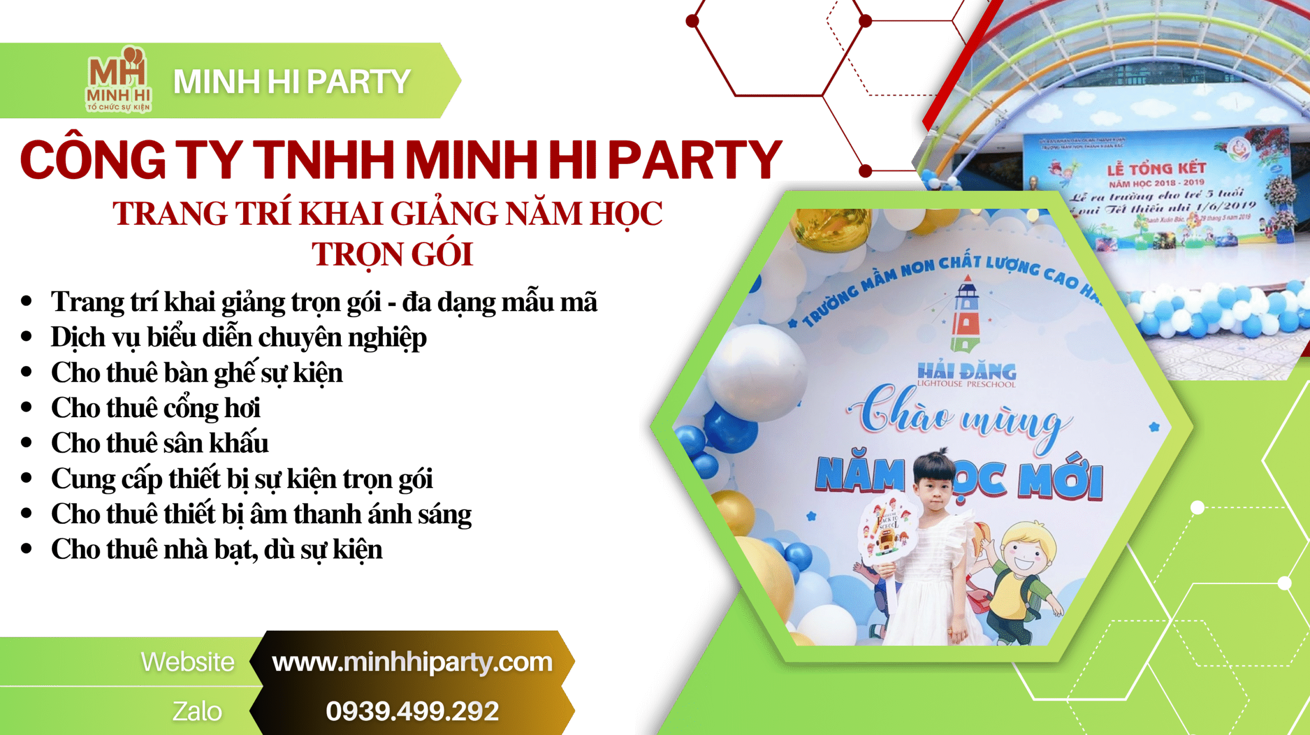 minh hi party trang tri khai giang tron goi scaled Minh Hi Party đơn vị trang trí khai giảng năm học chuyên nghiệp