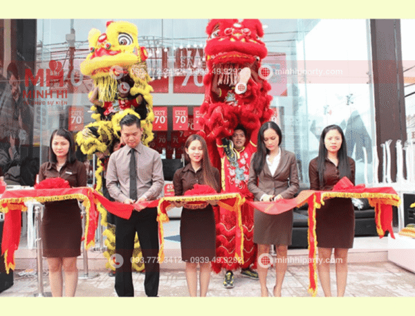 Dịch vụ cắt băng khánh thành cho lễ khai trương