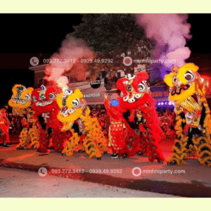 dịch vụ múa lân trung thu với màn trình diễn hấp dẫn