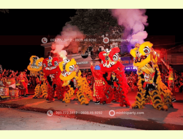dịch vụ múa lân trung thu với màn trình diễn hấp dẫn