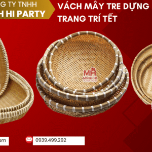 Hình ảnh các sản phẩm làm bằng tre để trang trí tết