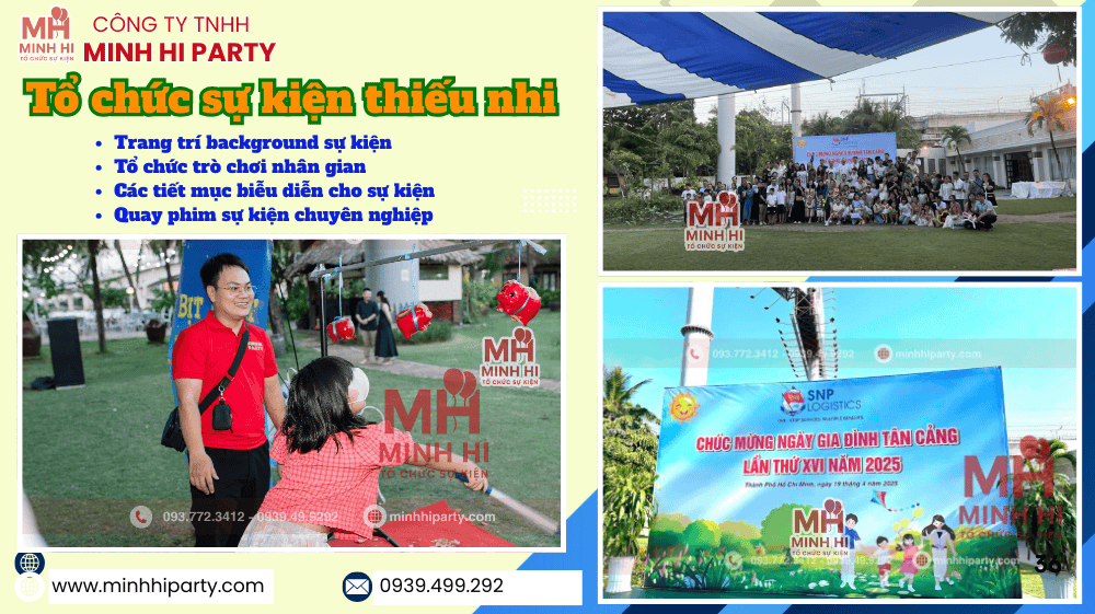 Tổ chức sự kiện ngày hội gia đình cho bé trọn gói