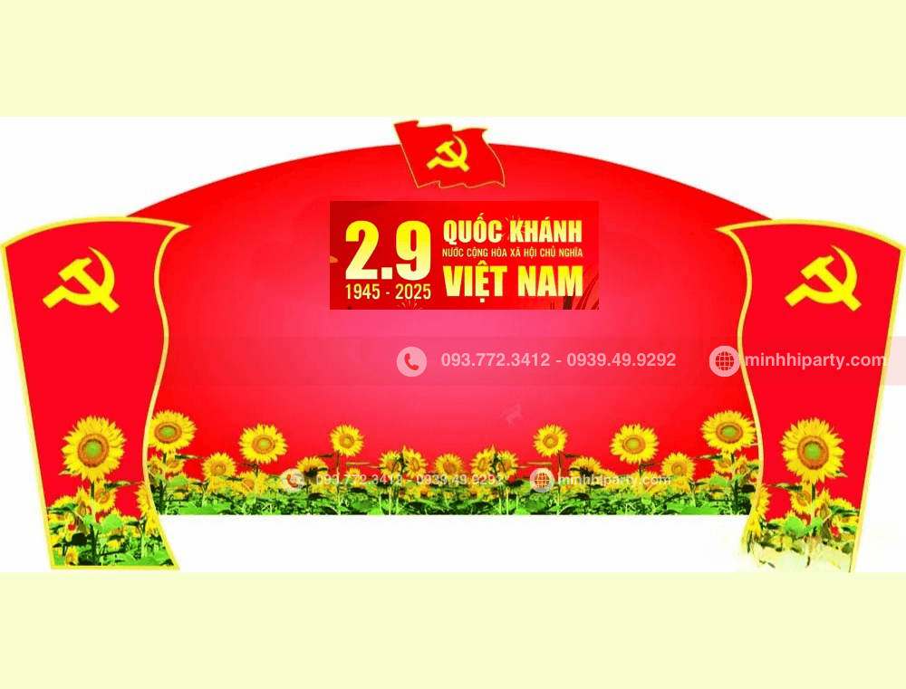 trang tri background 29 3D noi Trang trí 2/9 thiết kế 3D sống động