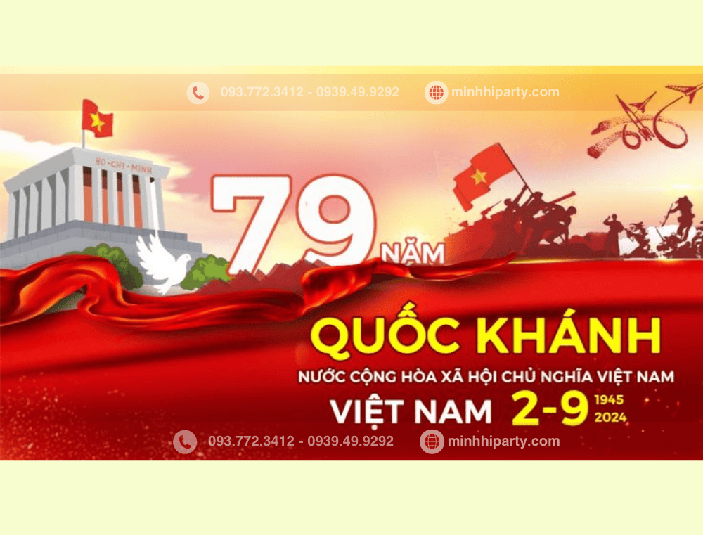 trang tri background 29 cho cong dong Background trang trí 2/9 với thiết kế phù hợp cho mọi nơi công cộng