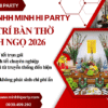 Trang trí bàn thờ ngày Tết Bính Ngọ 2026