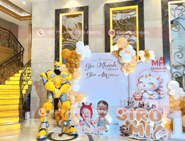 Dịch vụ trang trí thôi nôi trọn gói tại Minh Hi Party