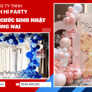 DỊCH VỤ TỔ CHỨC SINH NHẬT ĐỒNG NAI trọn gói với nhiều hạng mục do Minh Hi Party cung cấp
