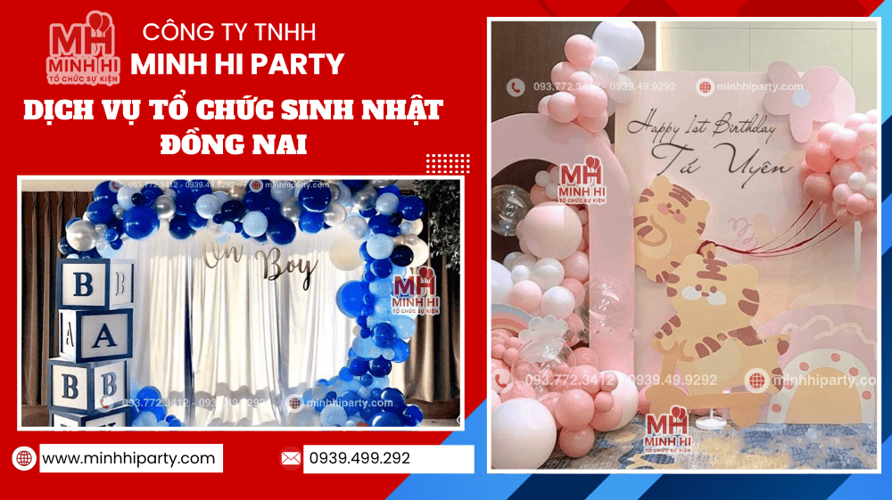 trang tri sinh nhat be dong nai 6 DỊCH VỤ TỔ CHỨC SINH NHẬT ĐỒNG NAI trọn gói với nhiều hạng mục do Minh Hi Party cung cấp