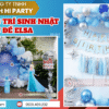 trang trí sinh nhật cho bé chủ đề elsa