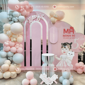 Mẫu trang trí sinh nhật bé gái chủ đề công chúa