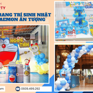 Dịch vụ trang trí sinh nhật chủ đề Doraemon ấn tượng
