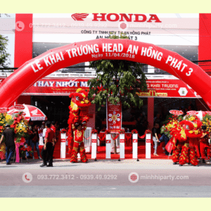 Trang trí sự kiện khai trương cho honda