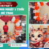 tổ chức sinh nhật bé trai 1 tuổi theo chủ đề rồng