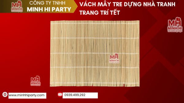 Mây tre làm nhà tranh trang trí tết