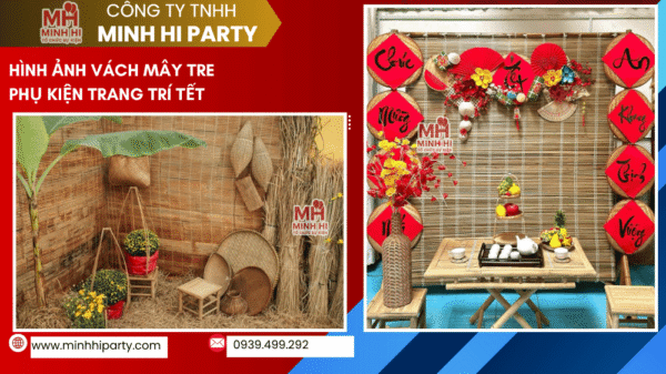 Mành tre trúc trang trí tết tại HCM