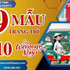 19 mẫu trang trí 20/10 đẹp nhất nhất 2025