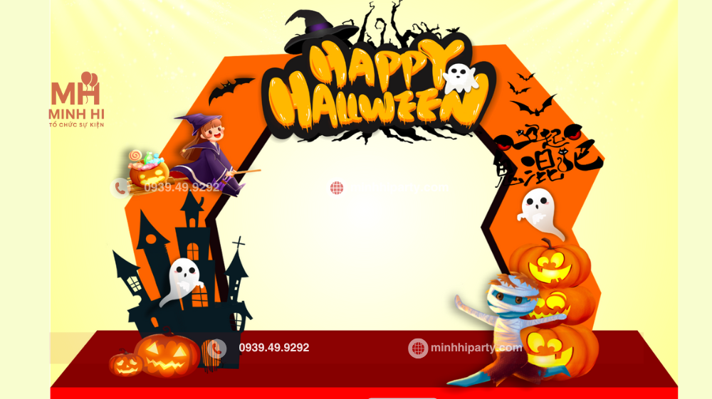 50 mau decor trang tri halloween 2025 1 Dịch vụ trang trí cổng halooween - Cổng trang trí chủ đề halloween theo xu hướng hiện đại