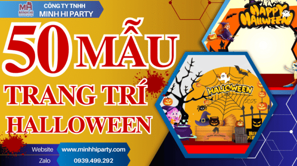 50 mẫu trang trí Halloween 2025 ấn tượng