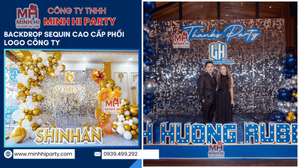 Mẫu trang trí sequin cho công ty