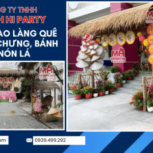 Trang trí tết chủ đề chợ quê , chợ tết