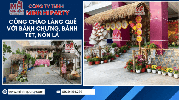 Trang trí tết chủ đề chợ quê , chợ tết