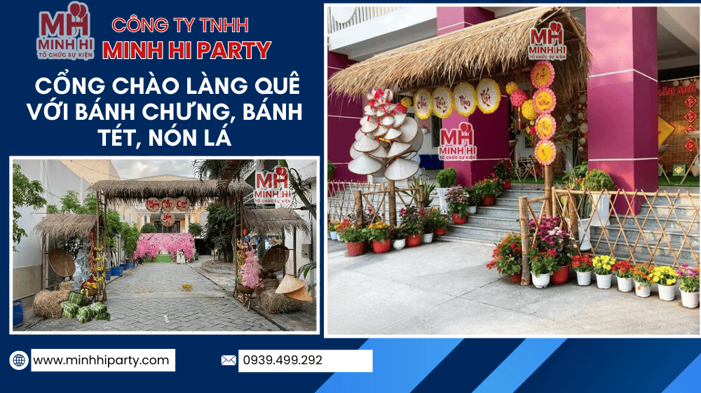Trang trí tết chủ đề chợ quê , chợ tết